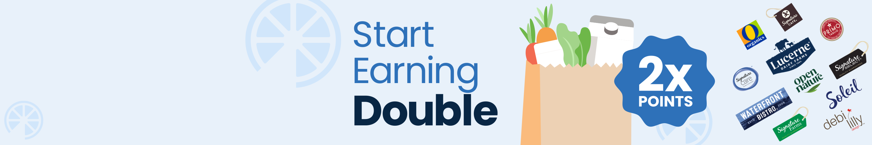 Start Earning Double Points